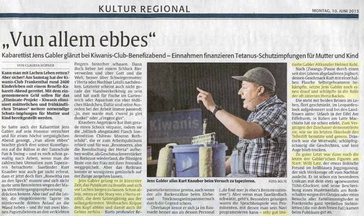 Die Rheinpfalz am 10.06.2013